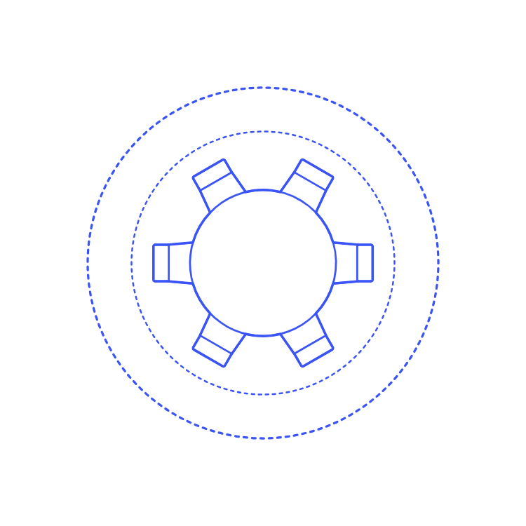 Layouts Dining Rooms Circle Formal Medium Clean Outline Svg Vector Free Vectors